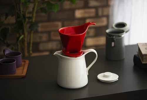 Zero Japan - Bee House Pour Over Coffee Dripper - Lead-Free & Cadmium-Free Ceramic Coffee Maker with Elegant Peek Hole, Drip Cone Brewer Coffee Gifts, Brewing Accessories - Noble Black, Standard Size