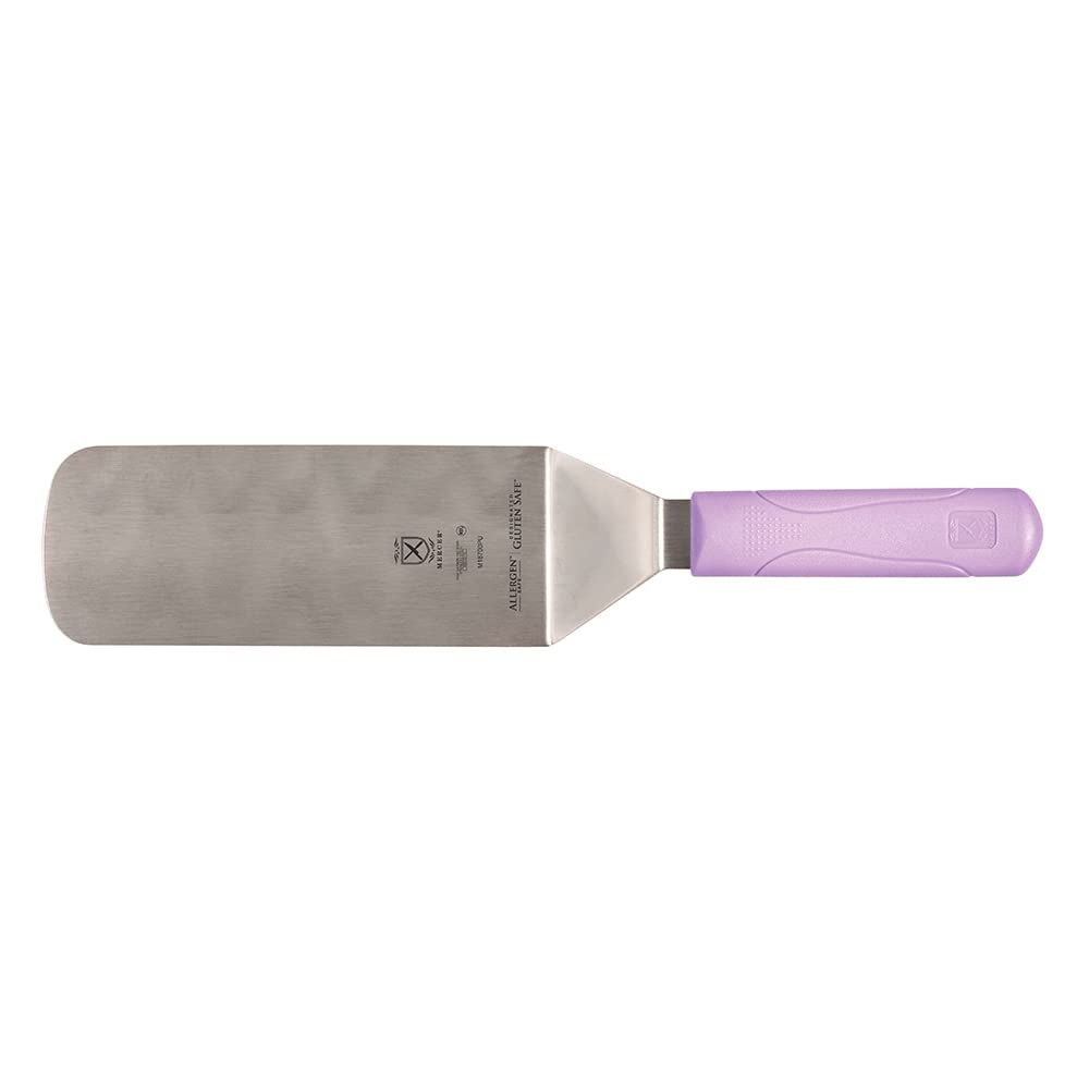 Mercer Culinary Millennia Mini Turner/Spatula, 2.5 Inch x 2.5 Inch Blade, Black Handle
