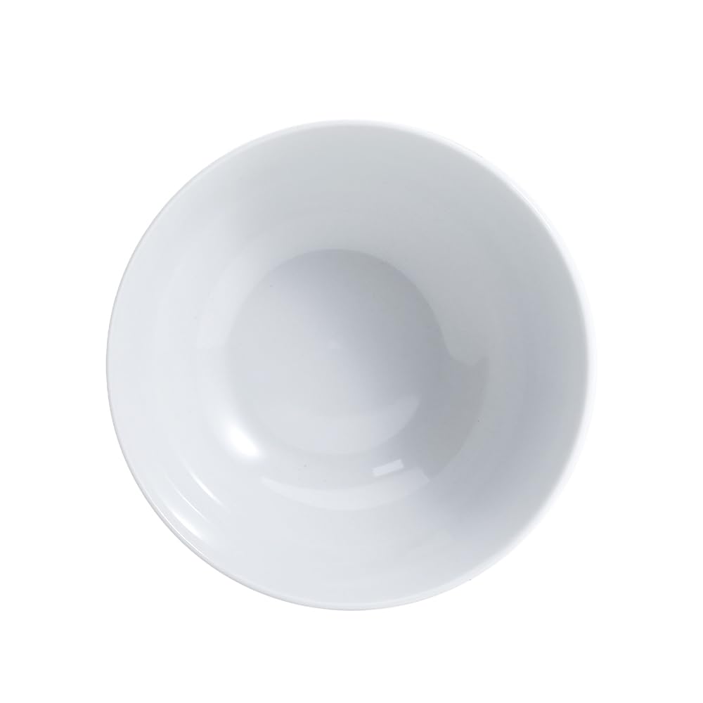 Amazon Basics 16-Pack White Porcelain Coupe Soup Bowl, 5.9" Diameter, Round, Microwave-Safe, Commercial-Grade