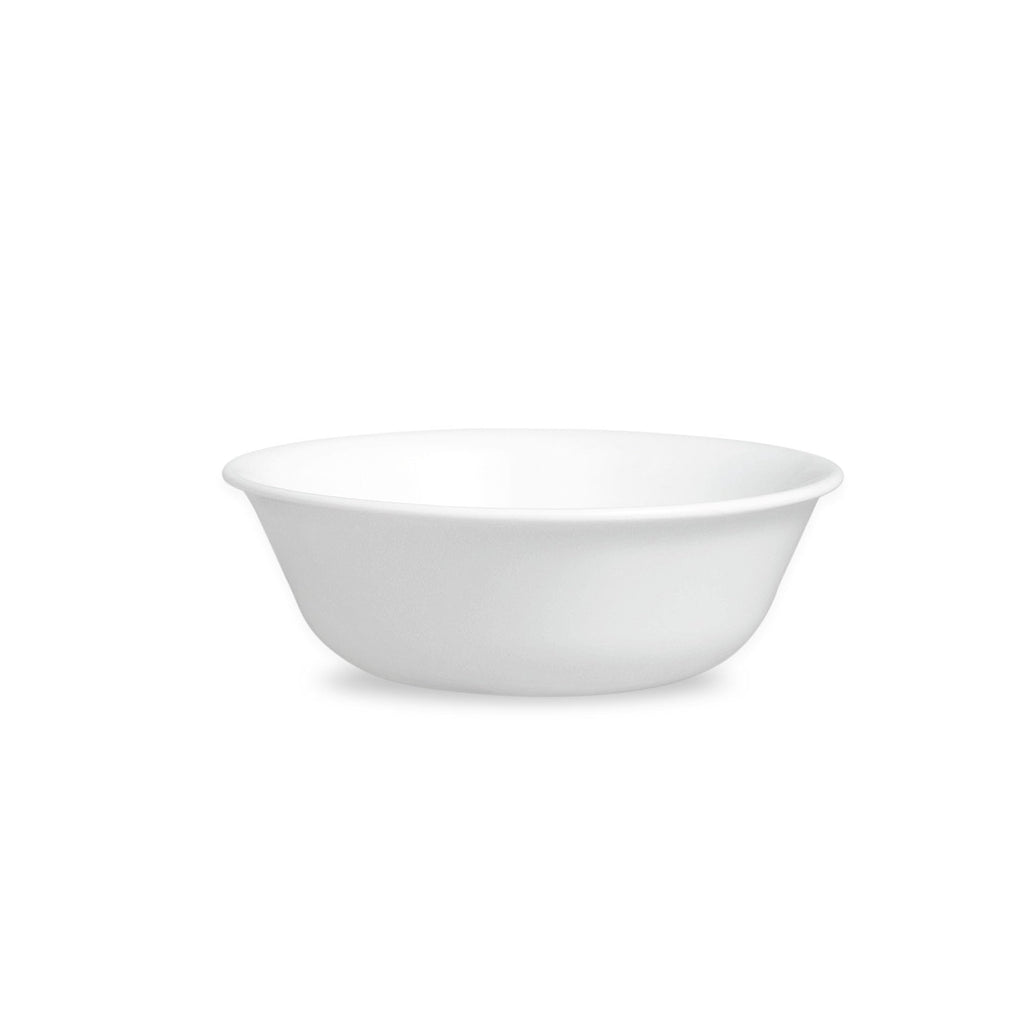 Corelle Vitrelle 6-Piece Salad Appetizer Plate Set Triple Layer Glass and Chip Resistant, 6-3/4-Inch Lightweight Round Plates, Winter Frost White