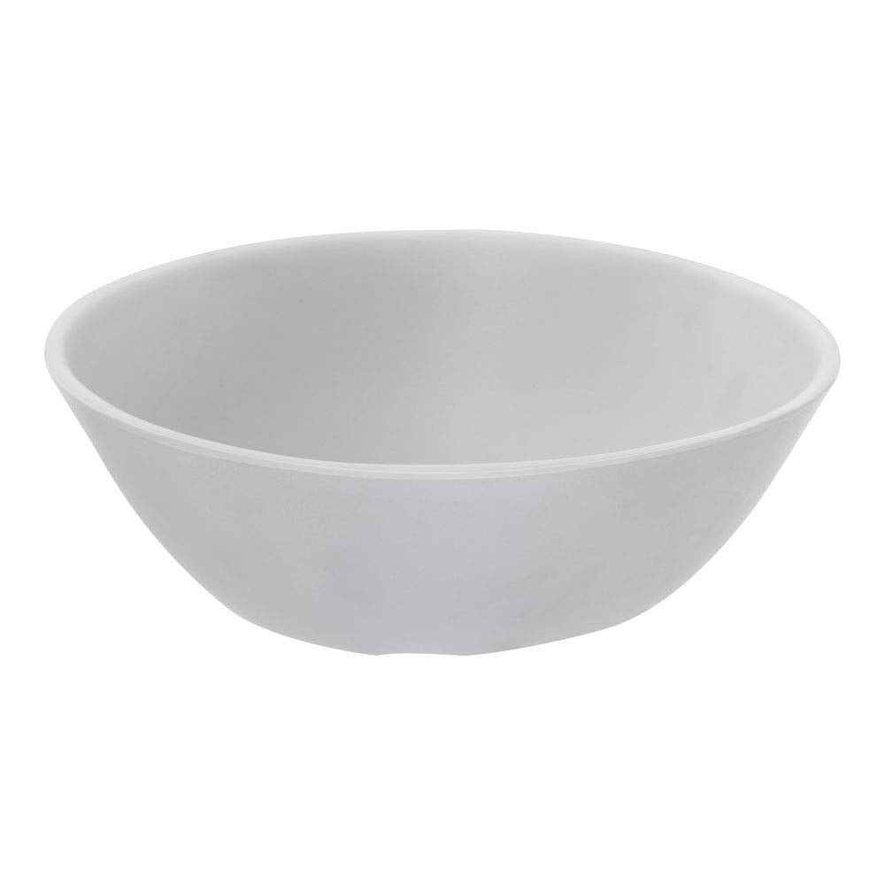 Carlisle FoodService Products Ridge Reusable Plastic Bowl Soup Bowl for Home and Restaurant, Melamine, 8 Ounces, Cement, (Pack of 24)