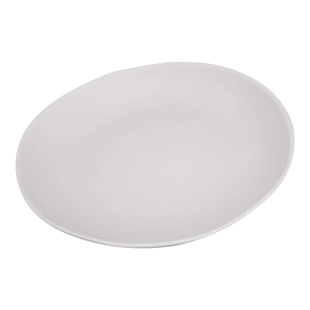 Carlisle FoodService Products Ridge Reusable Plastic Bowl Soup Bowl for Home and Restaurant, Melamine, 8 Ounces, Cement, (Pack of 24)