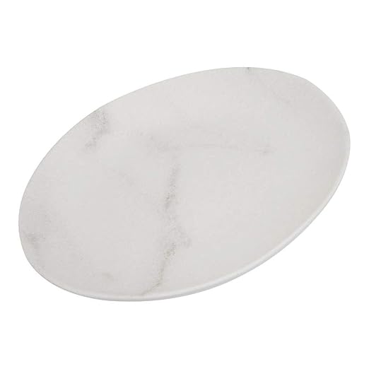 Carlisle FoodService Products Ridge Reusable Plastic Plate Dinner Plate for Home and Restaurant, Melamine, 10.5 Inches