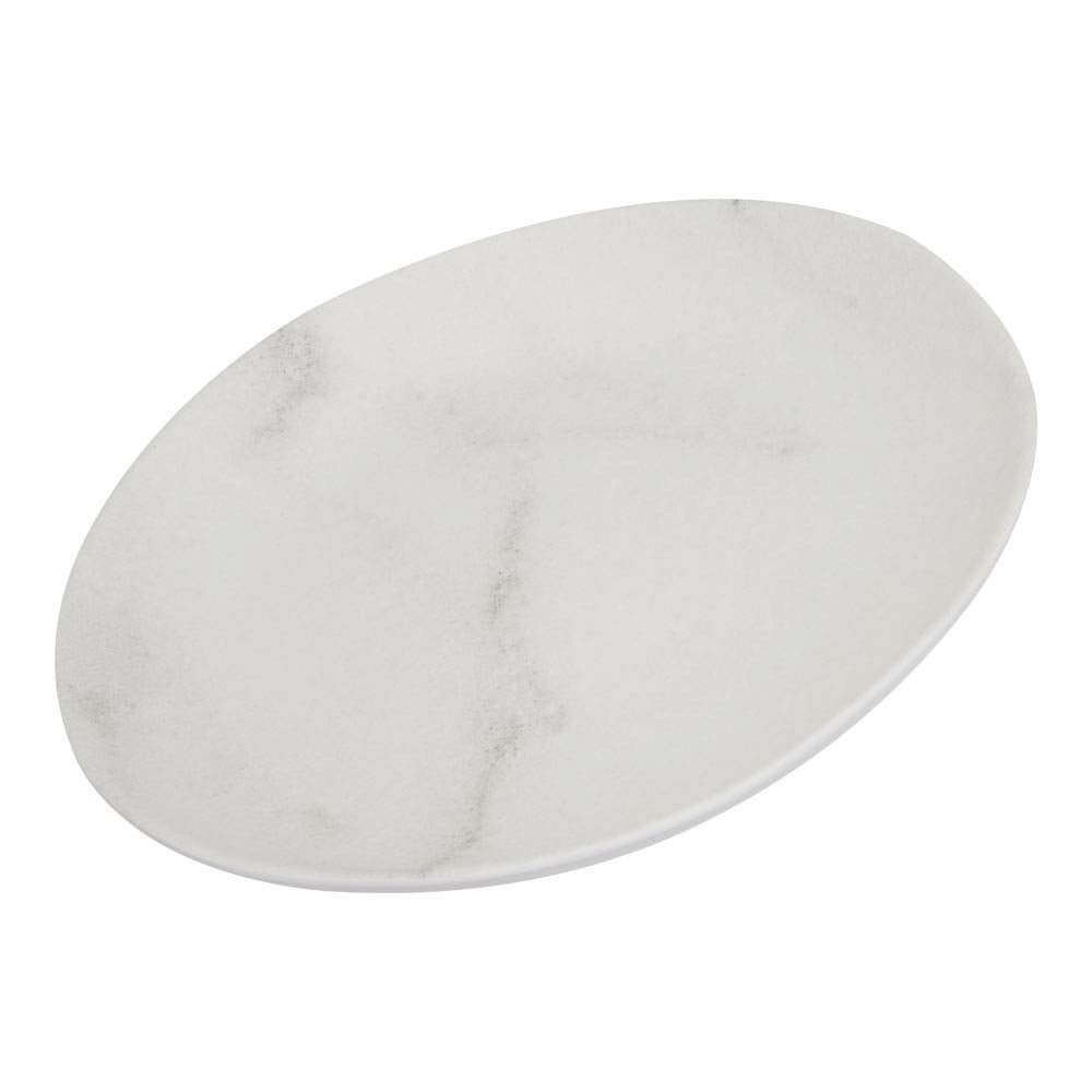 Carlisle FoodService Products Ridge Reusable Plastic Bowl Soup Bowl for Home and Restaurant, Melamine, 8 Ounces, Cement, (Pack of 24)