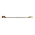 Barfly Bar Spoon, Fork End 12 3/8" (31.5 cm), Antique Copper