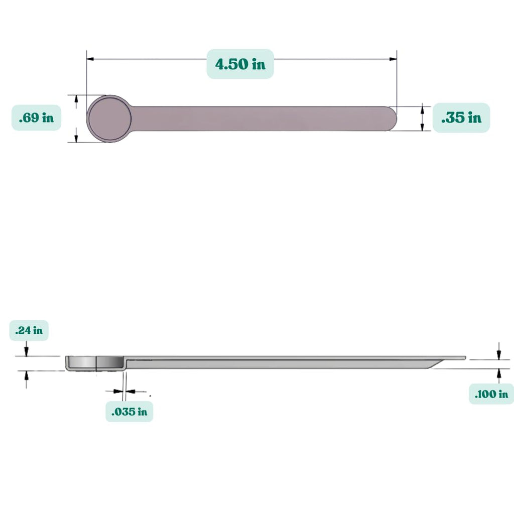 Supplement and Supply 1 mL (1 CC) Long Handle Plastic Measuring Spoon for Coffee, Protein Powder, Pet Food, Spices, Grains, Dry Goods – Food-Grade BPA-Free (Pack of 25)
