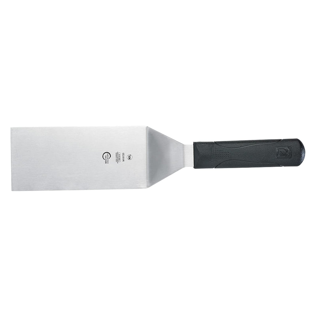 Mercer Culinary Millennia Mini Turner/Spatula, 2.5 Inch x 2.5 Inch Blade, Black Handle