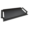 COVERCOOK Griddle Pan, Cast Iron Grill Hot Plate, Rectangular Grill with Flat Surface for Electric Stove Top and Induction Cooktop,16.7 x 9.1in