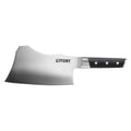 Kitory Meat Cleaver for bones and frozen meat - 7 inch German High Carbon Stainless Steel Kitchen Chopping Knife Blade, Ergonomic Wodden Handle with Enhanced Bolster - Gifts Box Included