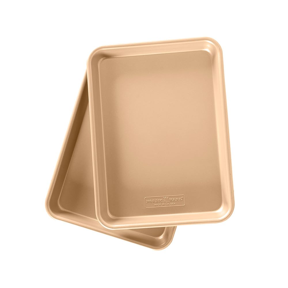 Nordic Ware Naturals Nonstick Quarter Sheet, 2 Count (Pack of 1)