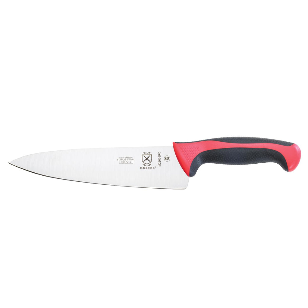 Mercer Culinary Millennia Colors 7-Inch Granton Edge Santoku Knife, Green