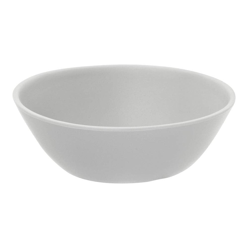 Carlisle FoodService Products Ridge Reusable Plastic Bowl Soup Bowl for Home and Restaurant, Melamine, 8 Ounces, Cement, (Pack of 24)