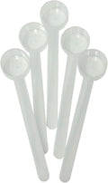 1/2 Tablespoon (1.5 Teaspoon | 7.5 mL) Long Handle Scoop for Measuring Coffee, Grains, Protein, Spices and Other Dry Goods (Pack of 5)
