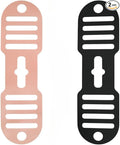 Silicone Lid Lock Strap for Crockpot Slow Cooker (6/7/8 Quart) - Universal Crockpot Lid Holder & Rubber Strap Alternative | Heat-Resistant, No-Spill Design Transport Accessories (Pink+Black)
