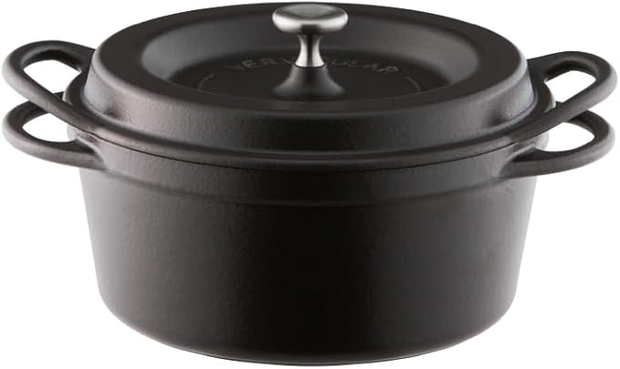 Vermicular Oven Pot 26cm Shallow (3.9qt), Enameled Cast Iron - Pearl Brown