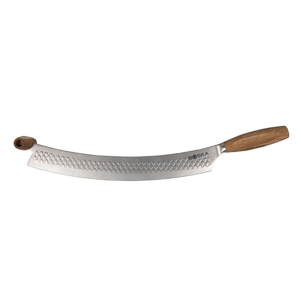 BOSKA Pizza Cutter Oslo+ - Non-Stick Pizza Cutter Wheel, Oak Handle