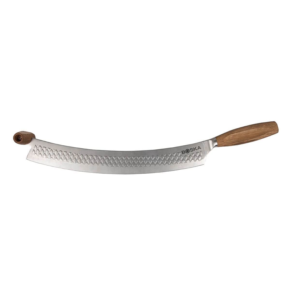 BOSKA Pizza Cutter Oslo+ - Non-Stick Pizza Cutter Wheel, Oak Handle