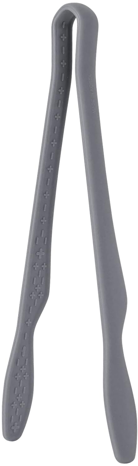 Carrotez Mini Silicone Toaster Tongs, 7 inches, 1 Pack, Green