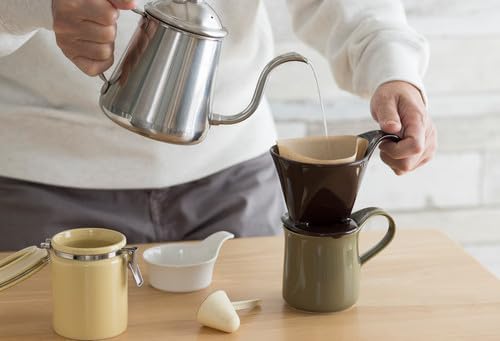 Zero Japan - Bee House Pour Over Coffee Dripper - Lead-Free & Cadmium-Free Ceramic Coffee Maker with Elegant Peek Hole, Drip Cone Brewer Coffee Gifts, Brewing Accessories - Noble Black, Standard Size