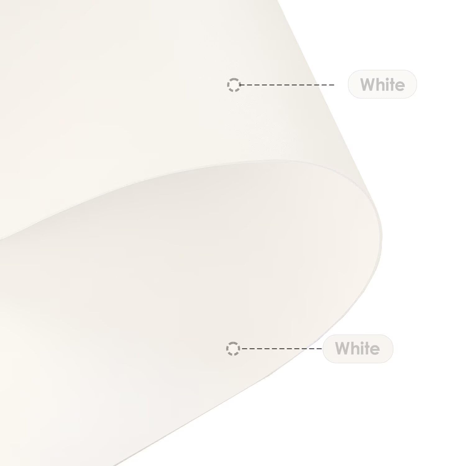 Zinkooat Leather Dresser Cover,1.8mm Thick,14x90 Inch,Dresser Protector Top,Dresser Top Protector,Dresser Cover Top,Dresser Top Cover,Dresser Cover Top for Bedroom.(White+White,14x90)