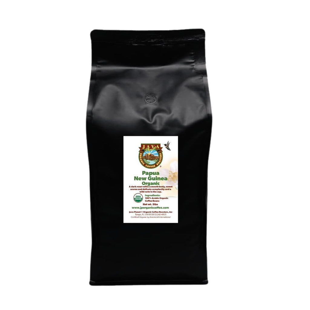 Java Planet Low Acid Organic Papua New Guinea Whole Bean Coffee 16oz