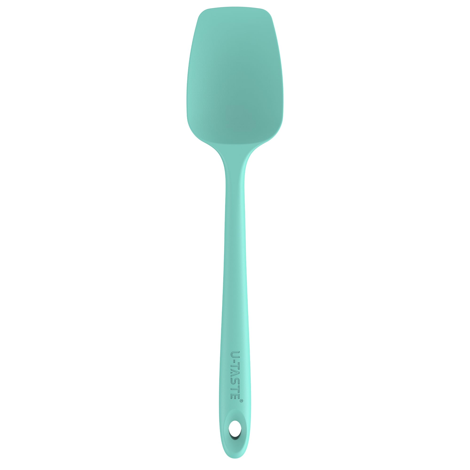 U-Taste Silicone Spoon Spatula, 480°F High Temp Spoonula, 11.38", Aqua Sky