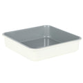 Sur La Table Kitchen Essentials Bake Sale 9 Inch PFOA, PFAS, PTFE Free Nonstick Rectangular Cake Pan - Linen White