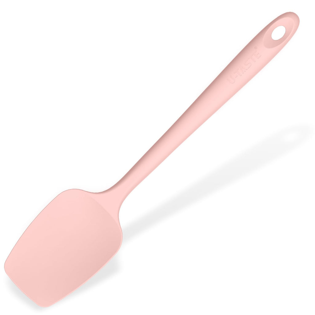 U-Taste Silicone Large Spatula, 600ºF High Temp Bowl Scraper, 11.38"/Orange