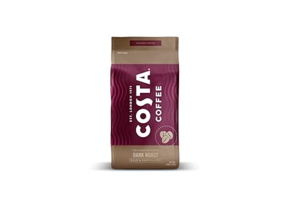 Costa Coffee Ground Medium Roast Coffee, 12 Oz Bag, Caramel & Nutty