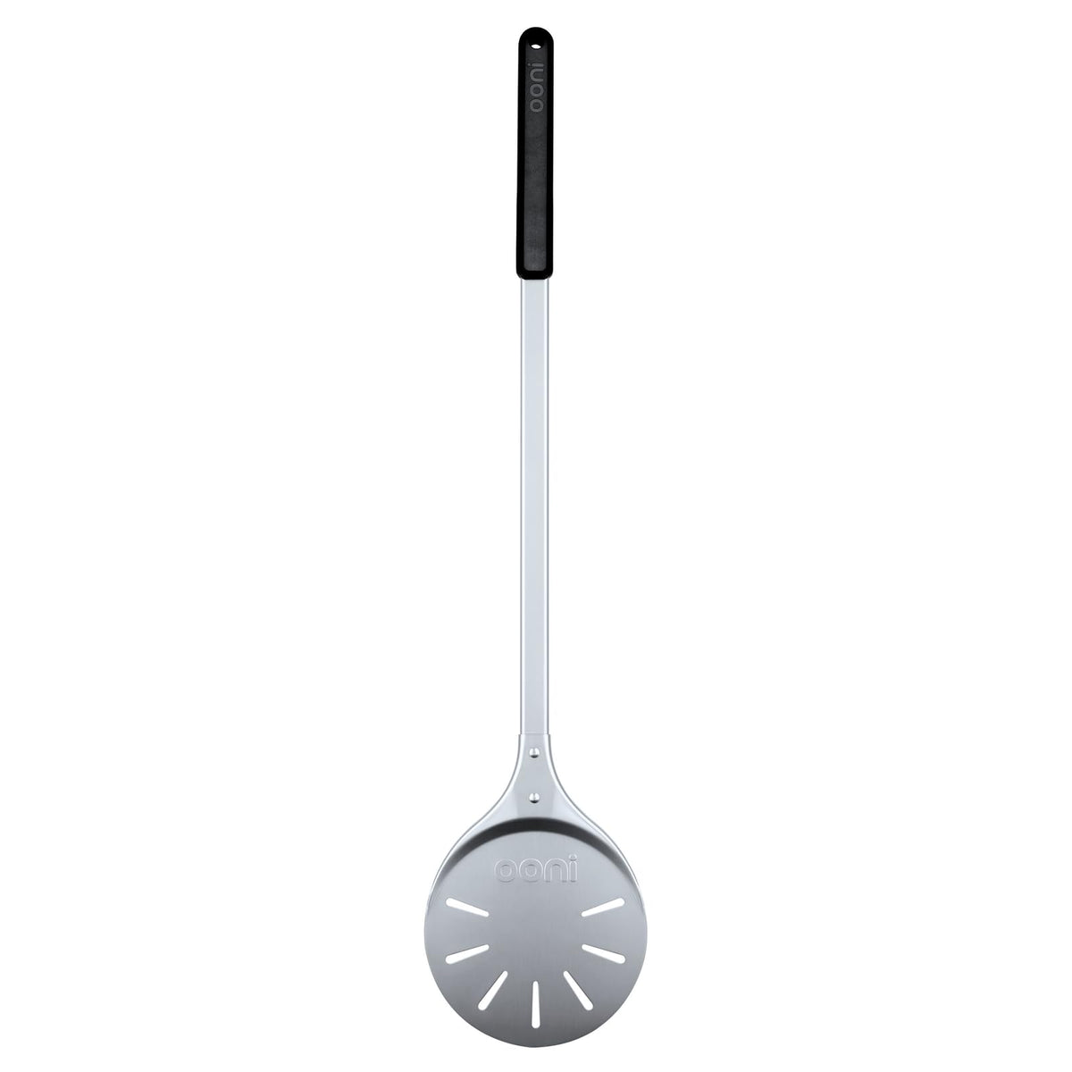 ooni Pizza Turning Peel - 7 Inch Aluminum Perforated Pizza Peel, Lightweight Metal Pizza Turner with Long Handle, Pizza Tools, Pizza Oven Accessories