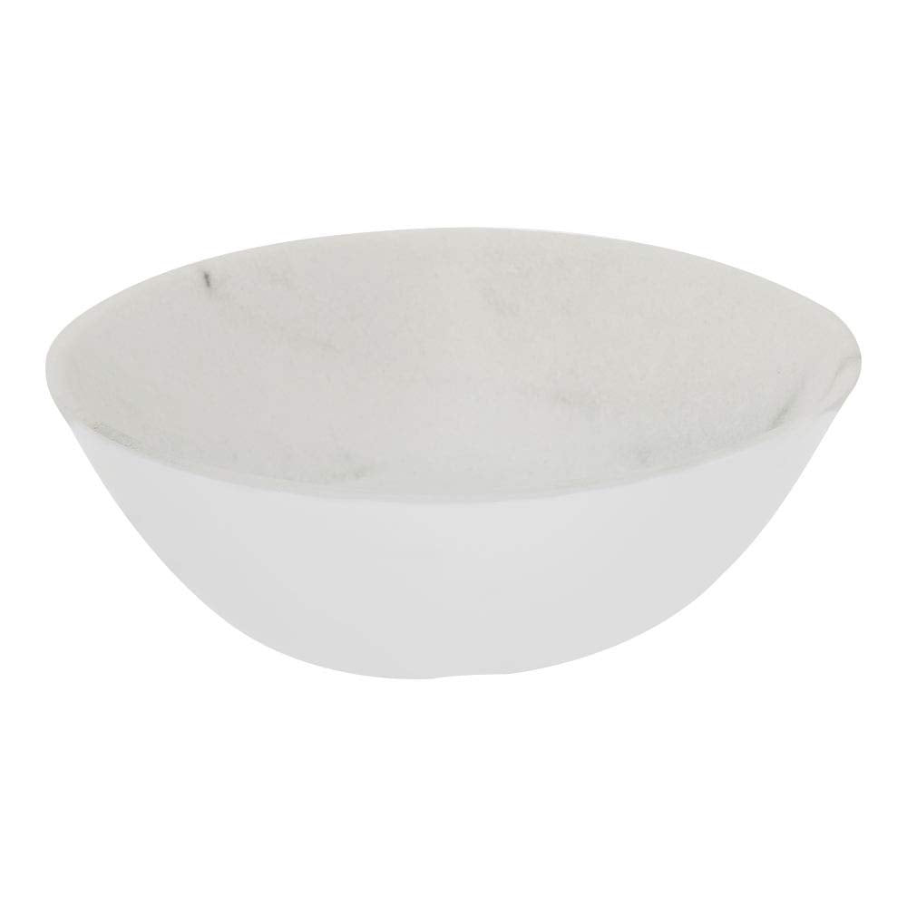Carlisle FoodService Products Ridge Reusable Plastic Bowl Soup Bowl for Home and Restaurant, Melamine, 8 Ounces, Cement, (Pack of 24)