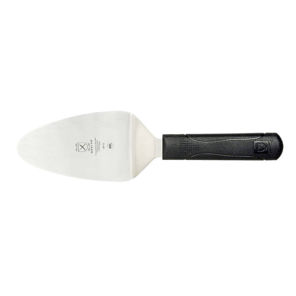 Mercer Culinary Millennia Mini Turner/Spatula, 2.5 Inch x 2.5 Inch Blade, Black Handle