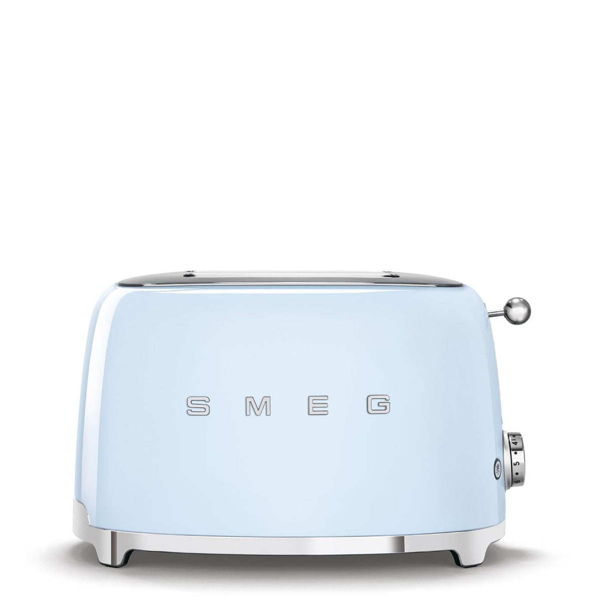 SMEG 2 Slice Toaster with 6 Presets and Defrost Function and Removable Crumb Tray TSF01RDUS, RED