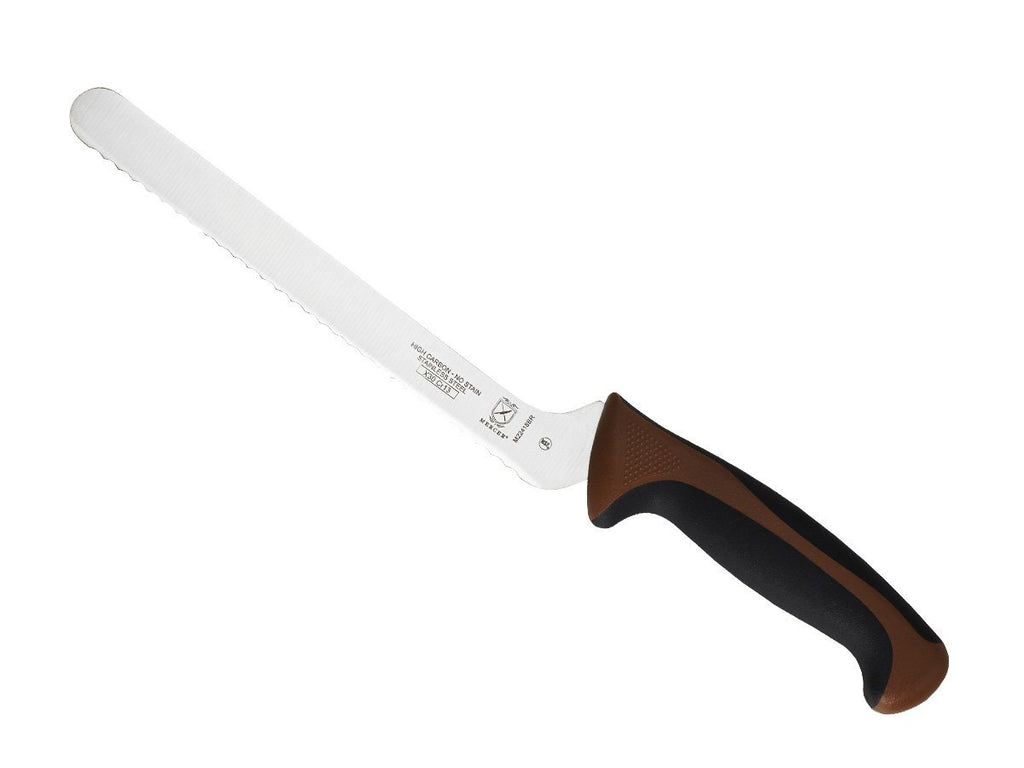 Mercer Culinary Millennia Colors 7-Inch Granton Edge Santoku Knife, Green