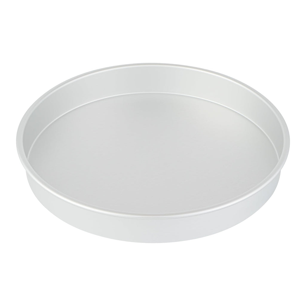 Restaurantware-Met Lux 14 x 2 Inch Straight-Sided Baking Tins, 12 Round Cake Pans - Oven-Ready, Freezable, Anodized Aluminum Round Baking Pans, Greaseproof, For Layer Birthday Cakes