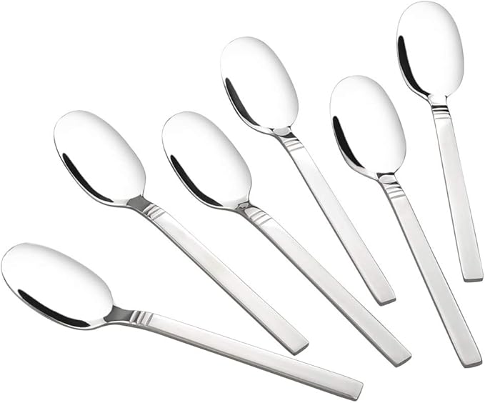 Fiazony 12-Piece Demitasse Espresso Spoons, Mini Coffee Spoon, 5 Inches