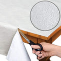 Home Bargains Plus Quilted Heavy Duty Table Pad Protector with Flannel Backing, Cut to Fit, Heat Resistant, Wipe Clean, Protects Table from Spills and Scratches, White, 60” x 84” Rectangle