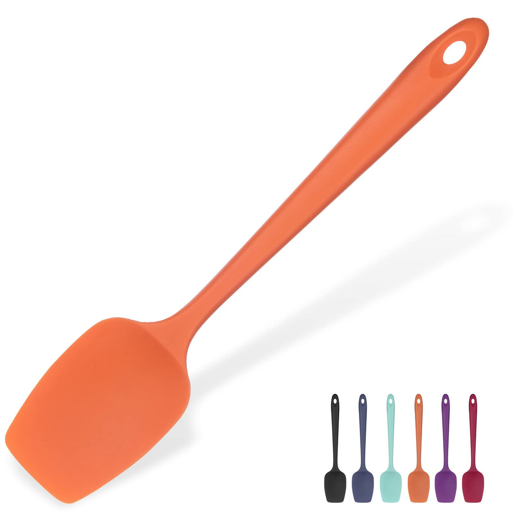 U-Taste Silicone Large Spatula, 600ºF High Temp Bowl Scraper, 11.38"/Orange