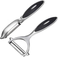 Vegetable, Apple Peelers for kitchen, Fruit, Carrot, Veggie, Potatoes Peeler, Y-Shaped and I-Shaped Stainless Steel Peelers, with Ergonomic Non-Slip Handle & Sharp Blade, Good Sturdy (2PCS)