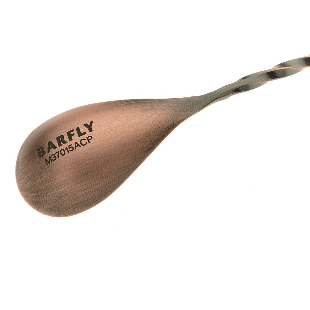 Barfly Bar Spoon, Fork End 12 3/8" (31.5 cm), Antique Copper