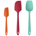 U-Taste Silicone Spatula Set, 600ºF High Heat Resistant, 3-Pcs, Multicolor