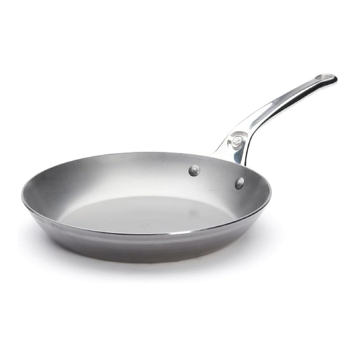 de Buyer MINERAL B Pro Carbon Steel Fry Pan - 9.5” Diameter, 6.9” Cooking Surface - Ideal for Searing, Sauteing & Reheating - Naturally Non-Stick Finish - Made in France