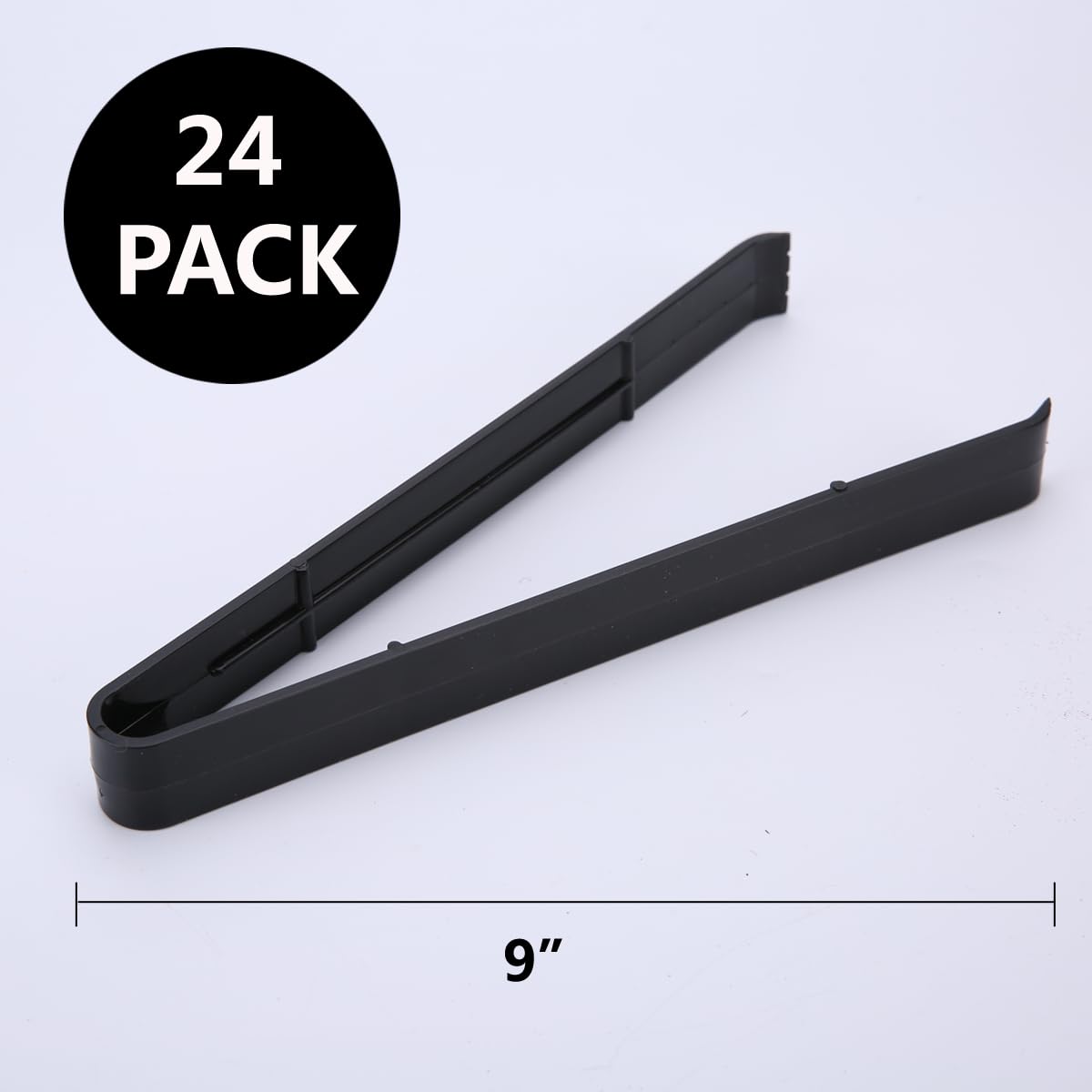 ICHROSAYA Plastic Serving Tongs Disposable Kitchen Tongs for Food Salad