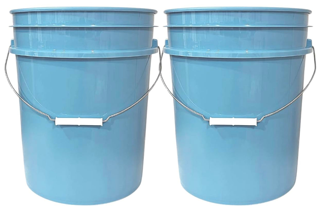 House Naturals 5 Gallon Premium HPDE Plastic Bucket - Made in USA Food Grade Container, BPA Free All Purpose Pail (5, Red)
