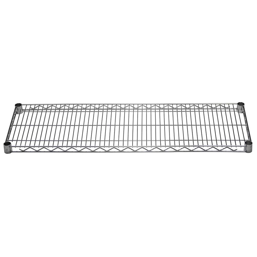 Shelving Inc. 14" d x 18" w Chrome Wire Shelving with 2 Tier Shelves
