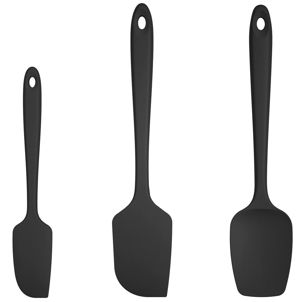 U-Taste Silicone Spatula Set, 600ºF High Heat Resistant, 3Pc, Midnight Blue