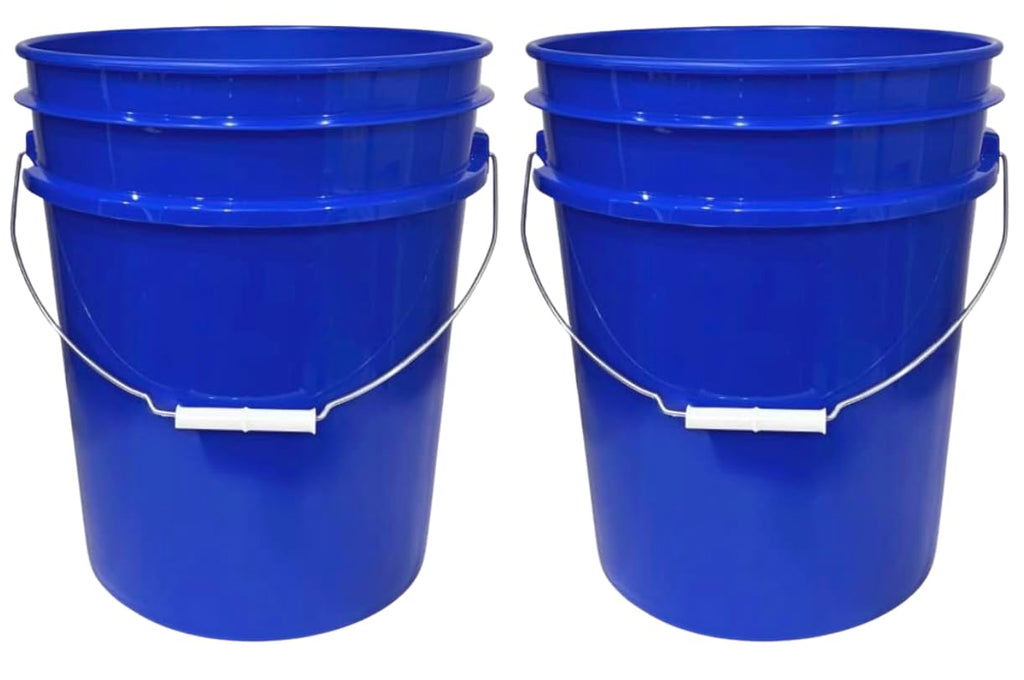 House Naturals 5 Gallon Premium HPDE Plastic Bucket - Made in USA Food Grade Container, BPA Free All Purpose Pail (5, Red)