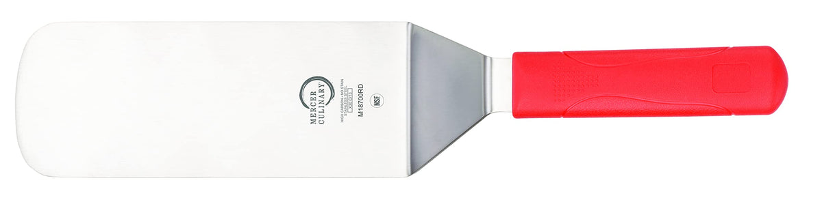 Mercer Culinary Millennia Mini Turner/Spatula, 2.5 Inch x 2.5 Inch Blade, Black Handle