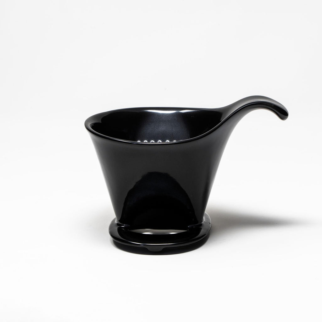 ZERO JAPAN - Bee House Pour Over Coffee Dripper - Ceramic Coffee Maker with Elegant Peek Hole, Drip Cone Brewer Coffee Gifts, Brewing Accessories - Black, Standard Size