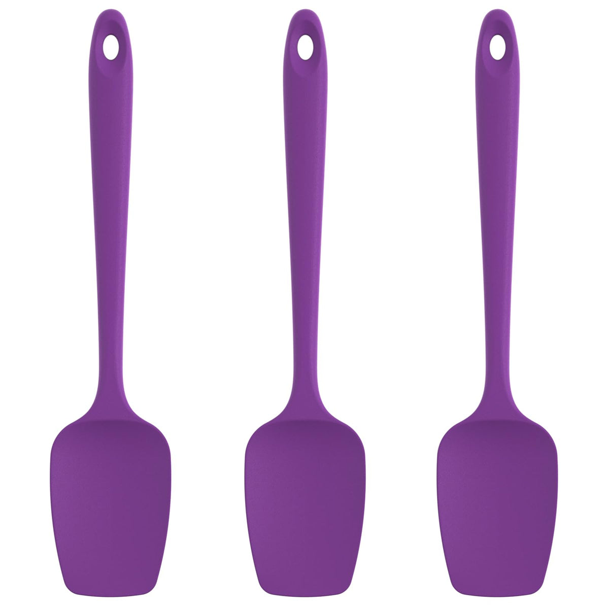 U-Taste Silicone Spoon Spatula Set of 3, 600°F High Heat Resistant, Red